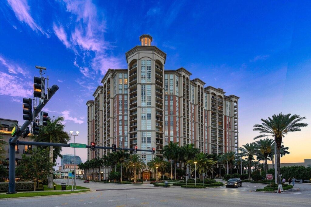 The front of CityPlace South Tower Downtown West Palm Beach