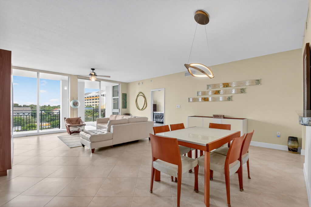 Interior of CityPlace South Tower Unit 423 at 550 Okeechobee Blvd in West Palm Beach, sold by The Keller Team