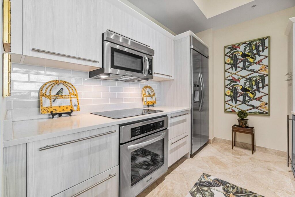 Updated interior of CityPlace South Tower Unit 908 at 550 Okeechobee Blvd in West Palm Beach, sold by The Keller Team